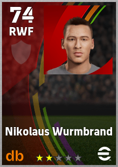 Nikolaus Wurmbrand — RWF, OVR 74, MAX 74