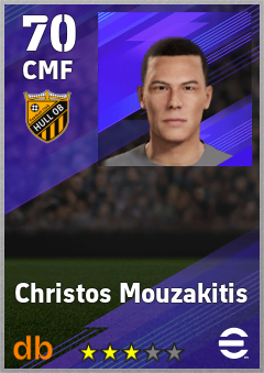 Christos Mouzakitis — CMF, OVR 70, MAX 70