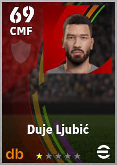 Duje Ljubić — CMF, OVR 69, MAX 69