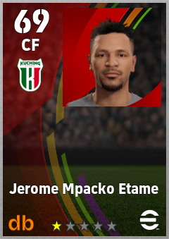 Jerome Mpacko Etame — CF, OVR 69, MAX 69
