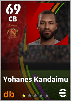 Yohanes Kandaimu — CB, OVR 69, MAX 69