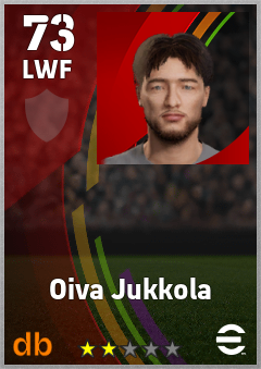 Oiva Jukkola — LWF, OVR 73, MAX 73