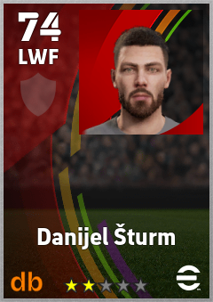 Danijel Šturm — LWF, OVR 74, MAX 74
