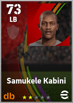Samukele Kabini eFootball player card