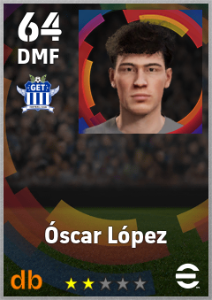 Óscar López — DMF, OVR 64, MAX 64