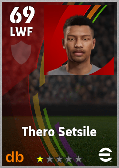 Thero Setsile — LWF, OVR 69, MAX 69