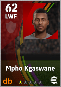 Mpho Kgaswane — LWF, OVR 62, MAX 62