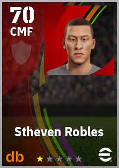 Stheven Robles — CMF, OVR 70, MAX 70