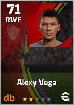 Alexy Vega — RWF, OVR 71, MAX 71