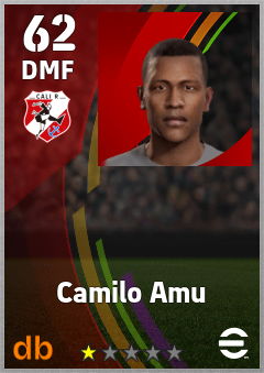 Camilo Amu — DMF, OVR 62, MAX 62