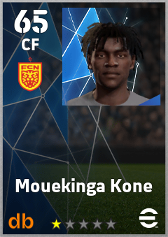 Mouekinga Kone — CF, OVR 65, MAX 65