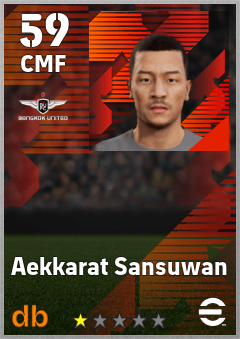 Aekkarat Sansuwan — CMF, OVR 59, MAX 59