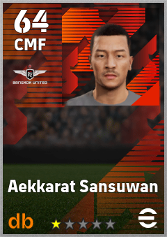Aekkarat Sansuwan — CMF, OVR 64, MAX 64