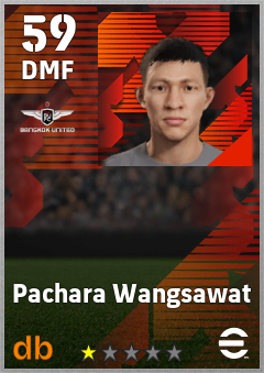 Pachara Wangsawat — DMF, OVR 59, MAX 59