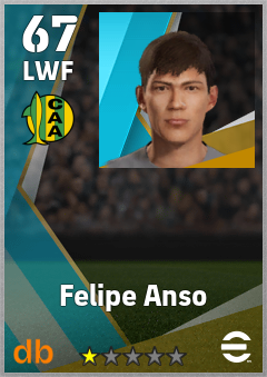 Felipe Anso — LWF, OVR 67, MAX 67