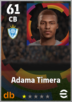 Adama Timera — CB, OVR 61, MAX 61