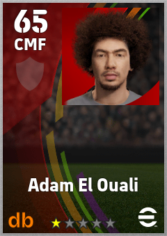 Adam El Ouali — CMF, OVR 65, MAX 65