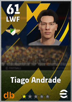 Tiago Andrade — LWF, OVR 61, MAX 61