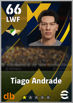 Tiago Andrade — LWF, OVR 66, MAX 66