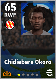 Chidiebere Okoro — RWF, OVR 65, MAX 65