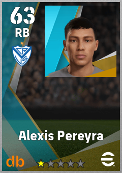 Alexis Pereyra — RB, OVR 63, MAX 63