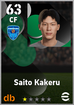 Saito Kakeru — CF, OVR 63, MAX 63