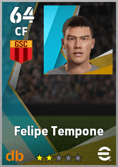 Felipe Tempone — CF, OVR 64, MAX 64