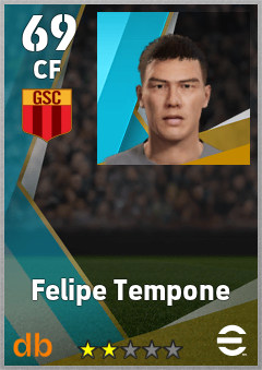 Felipe Tempone — CF, OVR 69, MAX 69