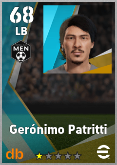 Gerónimo Patritti — LB, OVR 68, MAX 68