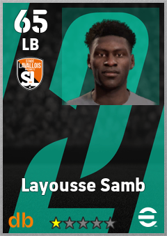 Layousse Samb — LB, OVR 65, MAX 65