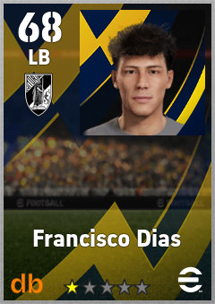 Francisco Dias — LB, OVR 68, MAX 68