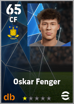 Oskar Fenger — CF, OVR 65, MAX 65