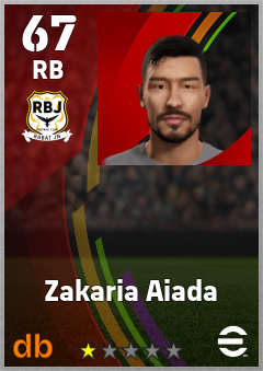 Zakaria Aiada — RB, OVR 67, MAX 67