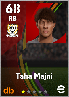 Taha Majni — RB, OVR 68, MAX 68