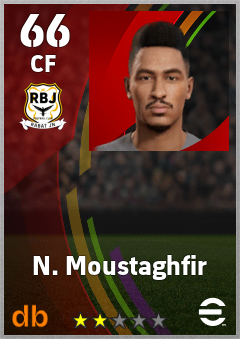 N. Moustaghfir — CF, OVR 66, MAX 66