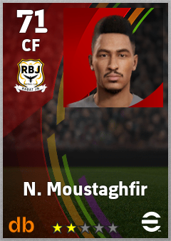 N. Moustaghfir — CF, OVR 71, MAX 71