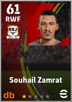 Souhail Zamrat — RWF, OVR 61, MAX 61