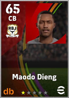Maodo Dieng — CB, OVR 65, MAX 65
