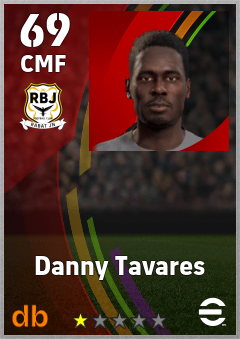 Danny Tavares — CMF, OVR 69, MAX 69
