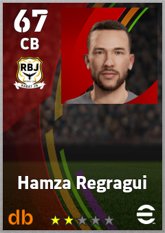 Hamza Regragui — CB, OVR 67, MAX 67