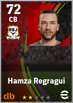 Hamza Regragui — CB, OVR 72, MAX 72
