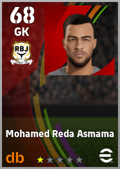 Mohamed Reda Asmama — GK, OVR 68, MAX 68