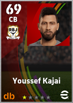 Youssef Kajai — CB, OVR 69, MAX 69