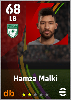 Hamza Malki — LB, OVR 68, MAX 68