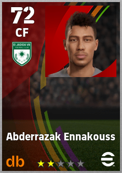 Abderrazak Ennakouss — CF, OVR 72, MAX 72