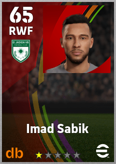 Imad Sabik — RWF, OVR 65, MAX 65