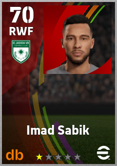 Imad Sabik — RWF, OVR 70, MAX 70