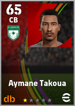 Aymane Takoua — CB, OVR 65, MAX 65