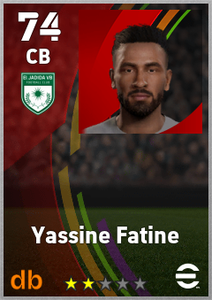 Yassine Fatine — CB, OVR 74, MAX 74