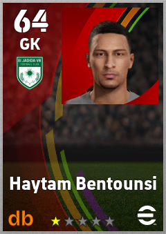 Haytam Bentounsi — GK, OVR 64, MAX 64